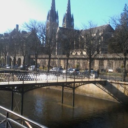 Vue sur la passerelle 